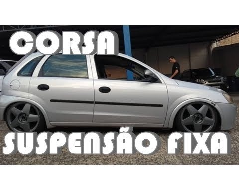 SUSPENSÃO REBAIXADA FIXA INSTALADA CORSA MODERNO