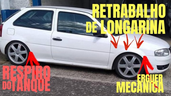 Gol G4 rebaixado com rodas aro 18, Gol G4 rebaixado na fixa…