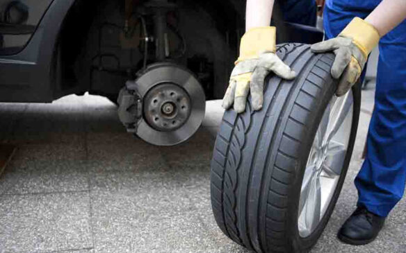 trocar pneu de carro